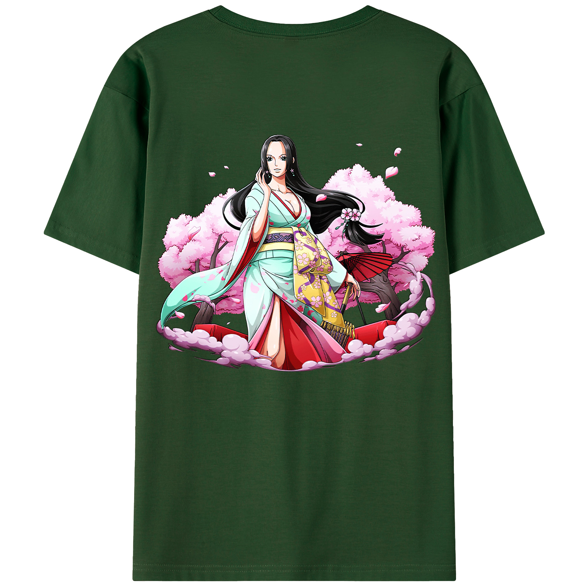 ワンピース ボア・ハンコック ONE PIECE Boa·Hancock 綿100％半袖Tシャツ（背面プリント）